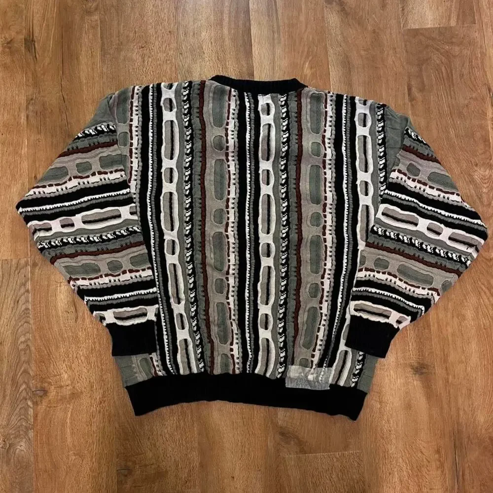 Coogi Original Style American Priority USA Green Cotton Sweater XXL Quiet Luxury - Picture 7 of 8